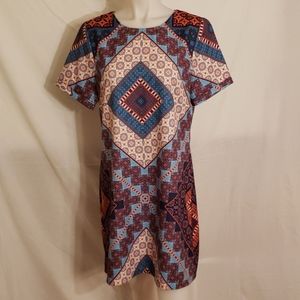 YUMI Patchwork Print Dress